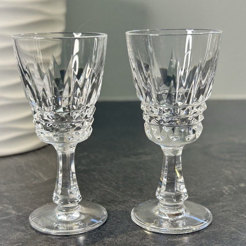 Vintage Villeroy & Boch VBC11 Crystal Cordial Sherry Glasses Set Of‎ 8 VHTF EUC